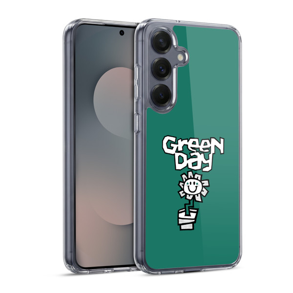 Green Day Graphics Flower Soft Gel Case for Samsung Galaxy S25 & MagSafe