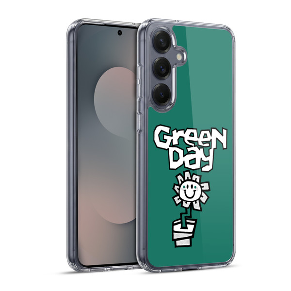Green Day Graphics Flower Soft Gel Case for Samsung Galaxy S25+ & MagSafe
