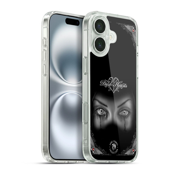 Anne Stokes Gothic Sad Eyes Soft Gel Case for Apple iPhone 16 Plus & MagSafe
