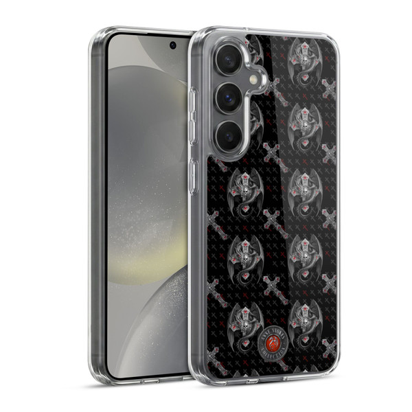 Anne Stokes Gothic Prayer Pillow Pattern Soft Gel Case for Samsung Galaxy S24 5G & MagSafe