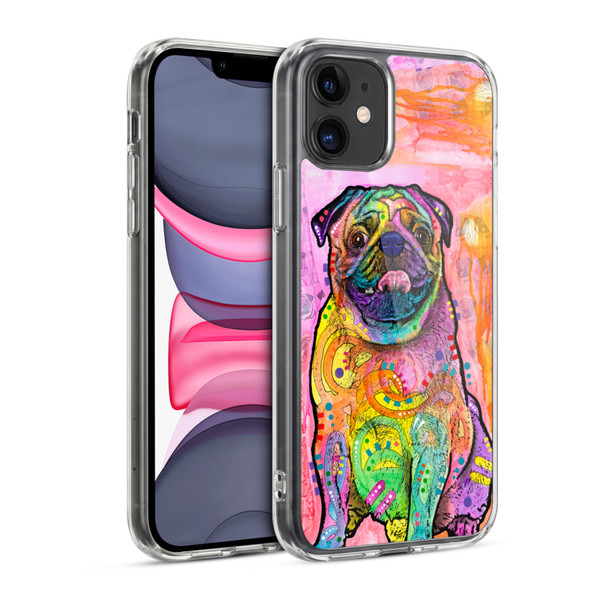 Dean Russo Dogs 3 Pug Soft Gel Case for Apple iPhone 11