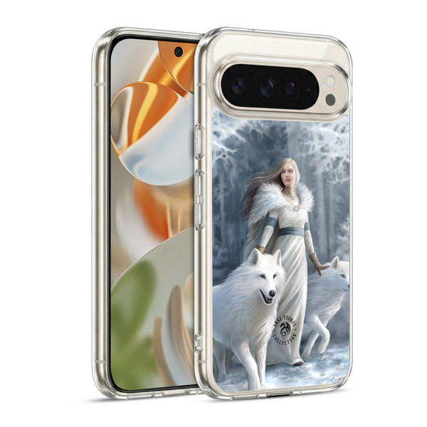 Anne Stokes Wolves Winter Guardians Soft Gel Case for Google Pixel 9 / Pixel 9 Pro