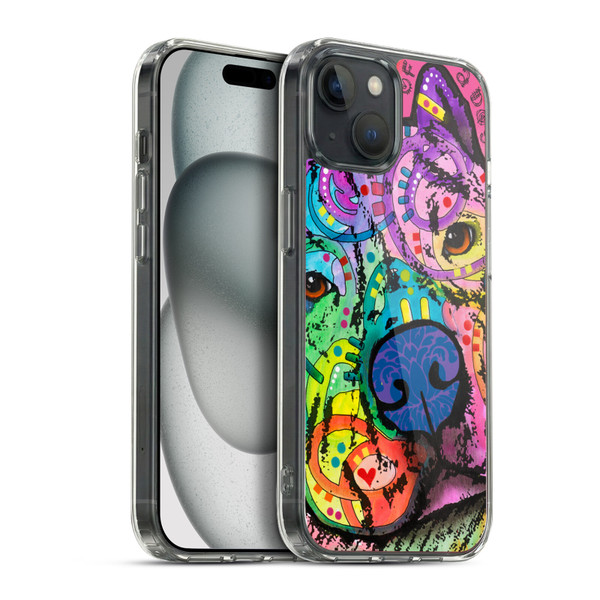 Dean Russo Dogs 3 Intentions Soft Gel Case for Apple iPhone 15 Plus & MagSafe