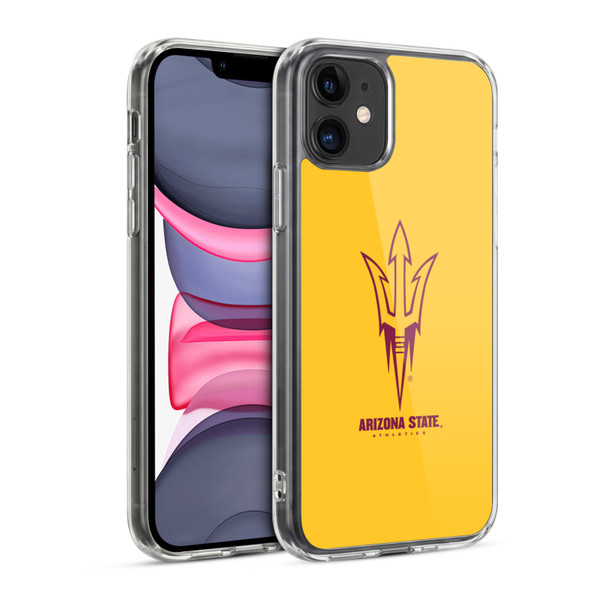 Arizona State University ASU Arizona State University Plain Soft Gel Case for Apple iPhone 11