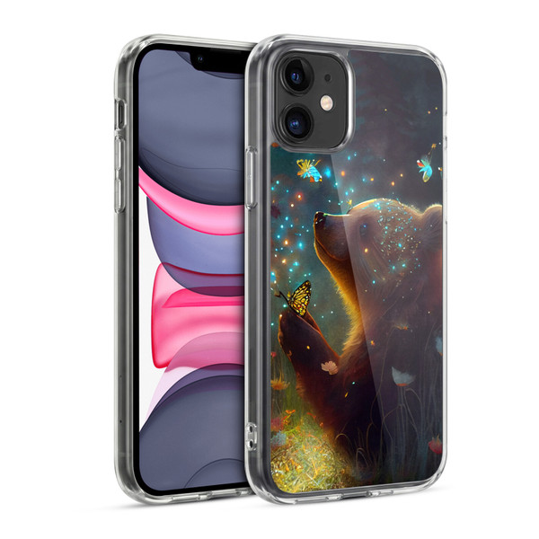 JK Stewart Art Bear Soft Gel Case for Apple iPhone 11