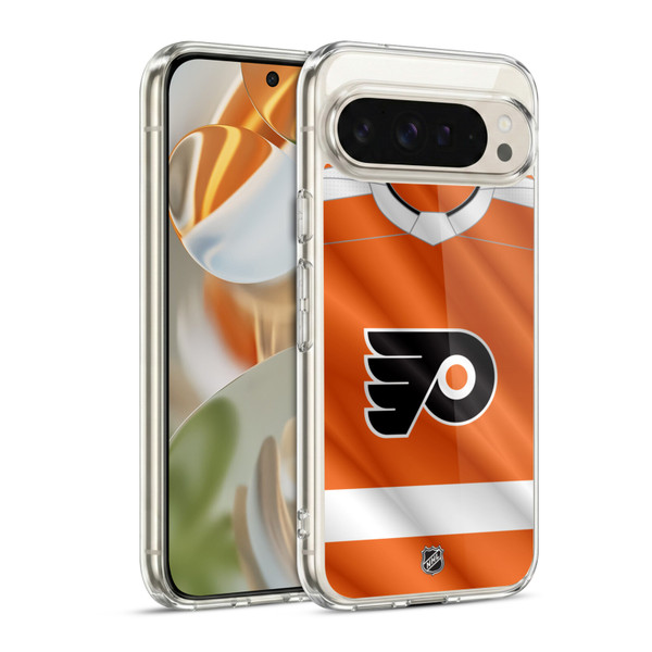 NHL Philadelphia Flyers Jersey Soft Gel Case for Google Pixel 9 / Pixel 9 Pro