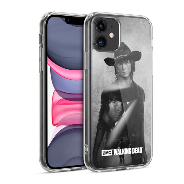 AMC The Walking Dead Double Exposure Carl Soft Gel Case for Apple iPhone 11