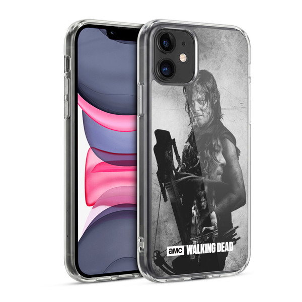 AMC The Walking Dead Double Exposure Daryl Soft Gel Case for Apple iPhone 11