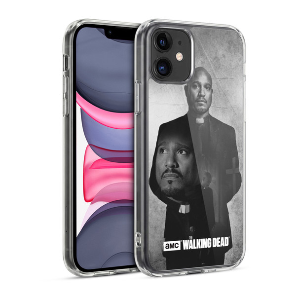 AMC The Walking Dead Double Exposure Gabriel Soft Gel Case for Apple iPhone 11
