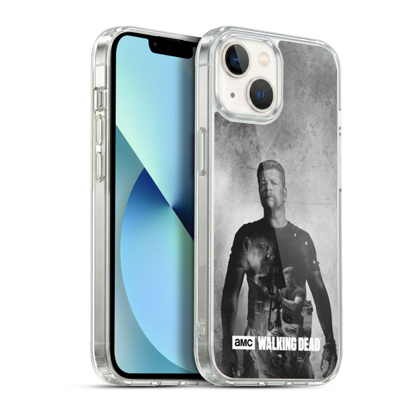 AMC The Walking Dead Double Exposure Abraham Soft Gel Case for Apple iPhone 13
