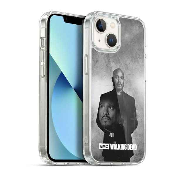AMC The Walking Dead Double Exposure Gabriel Soft Gel Case for Apple iPhone 13
