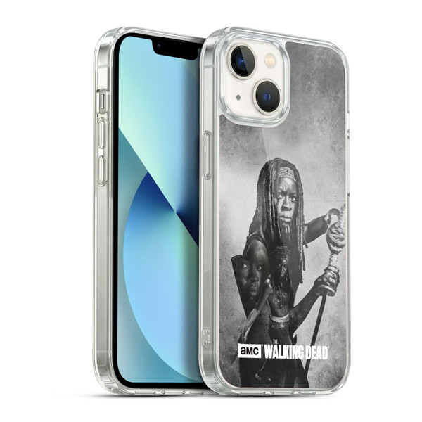 AMC The Walking Dead Double Exposure Michonne Soft Gel Case for Apple iPhone 13