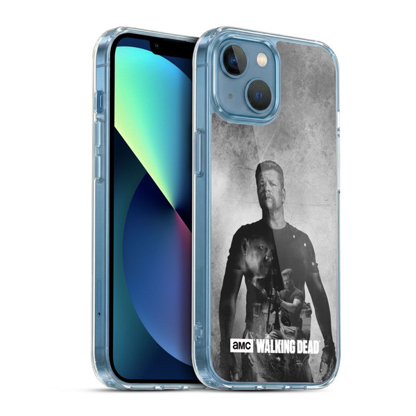 AMC The Walking Dead Double Exposure Abraham Soft Gel Case for Apple iPhone 13 Mini & MagSafe