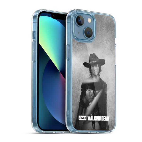 AMC The Walking Dead Double Exposure Carl Soft Gel Case for Apple iPhone 13 Mini & MagSafe