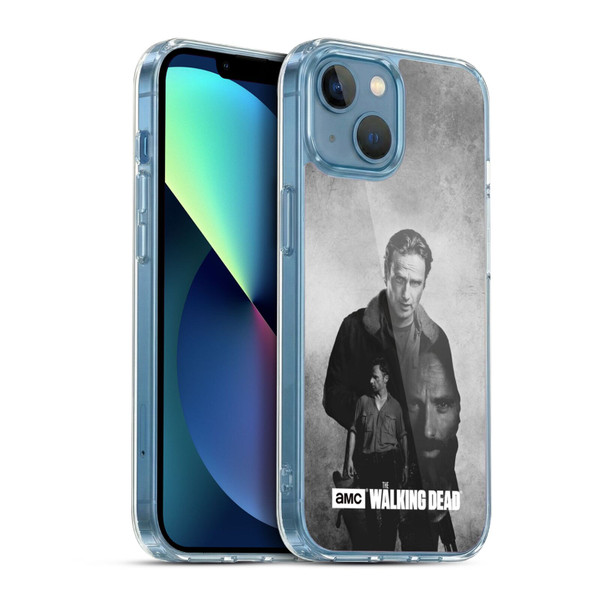 AMC The Walking Dead Double Exposure Rick Soft Gel Case for Apple iPhone 13 Mini & MagSafe