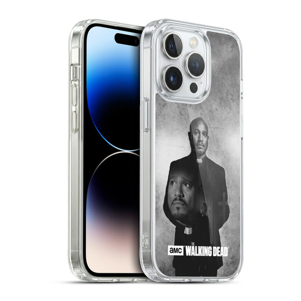 AMC The Walking Dead Double Exposure Gabriel Soft Gel Case for Apple iPhone 13 Pro & MagSafe
