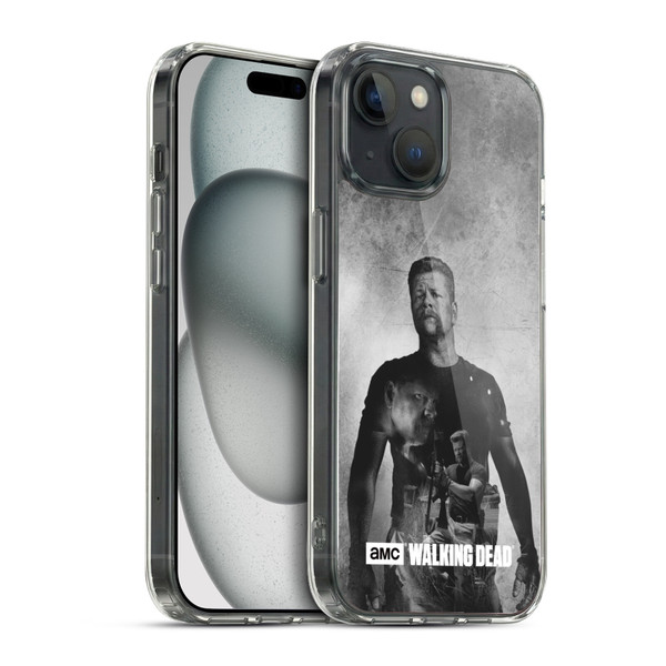 AMC The Walking Dead Double Exposure Abraham Soft Gel Case for Apple iPhone 15 & MagSafe