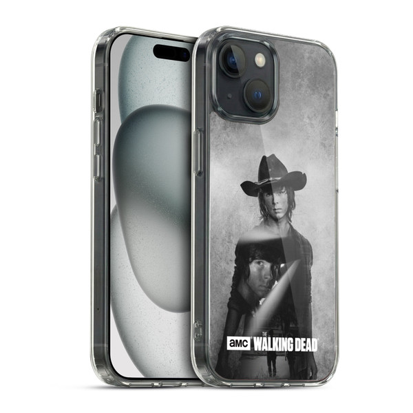 AMC The Walking Dead Double Exposure Carl Soft Gel Case for Apple iPhone 15 & MagSafe