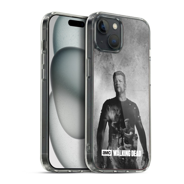 AMC The Walking Dead Double Exposure Abraham Soft Gel Case for Apple iPhone 15 Plus & MagSafe