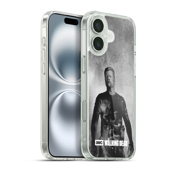 AMC The Walking Dead Double Exposure Abraham Soft Gel Case for Apple iPhone 16 Plus & MagSafe