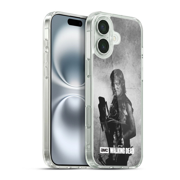 AMC The Walking Dead Double Exposure Daryl Soft Gel Case for Apple iPhone 16 Plus & MagSafe