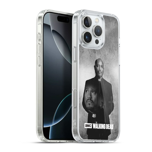 AMC The Walking Dead Double Exposure Gabriel Soft Gel Case for Apple iPhone 16 Pro Max & MagSafe