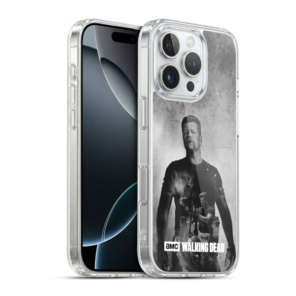 AMC The Walking Dead Double Exposure Abraham Soft Gel Case for Apple iPhone 16 Pro & MagSafe