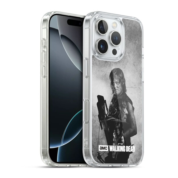 AMC The Walking Dead Double Exposure Daryl Soft Gel Case for Apple iPhone 16 Pro & MagSafe