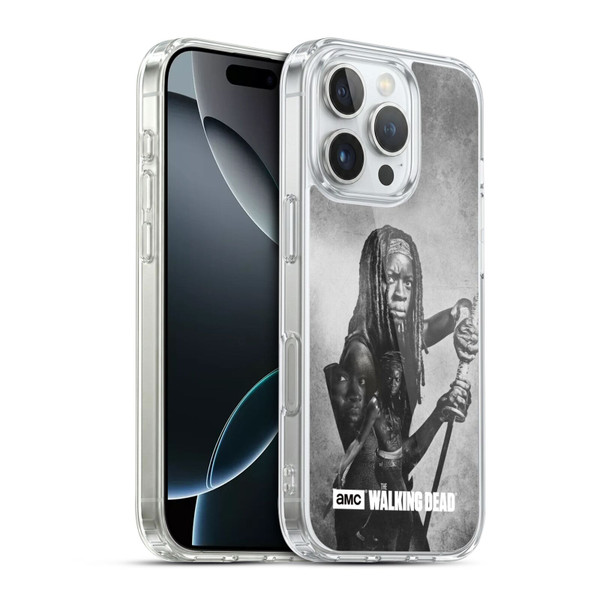 AMC The Walking Dead Double Exposure Michonne Soft Gel Case for Apple iPhone 16 Pro & MagSafe