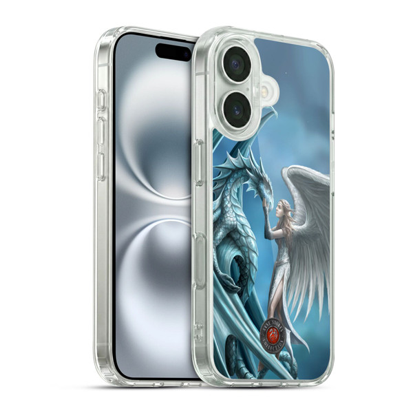 Anne Stokes Dragon Friendship Silverback Soft Gel Case for Apple iPhone 16 & MagSafe