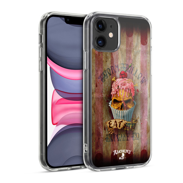 Alchemy Gothic Skull Eat Me Cupcake Soft Gel Case for Apple iPhone 11