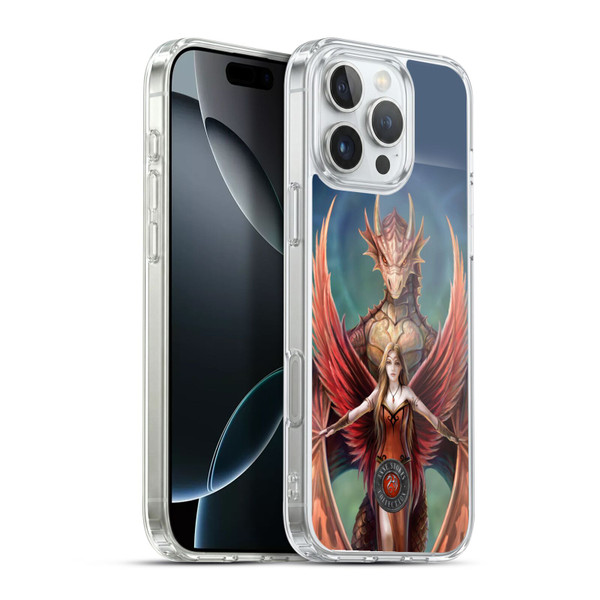 Anne Stokes Dragon Friendship Copperwings Soft Gel Case for Apple iPhone 16 Pro Max & MagSafe
