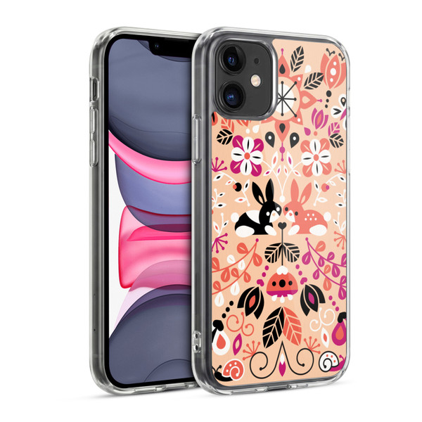 Cat Coquillette Animals Bunny Lovers Soft Gel Case for Apple iPhone 11