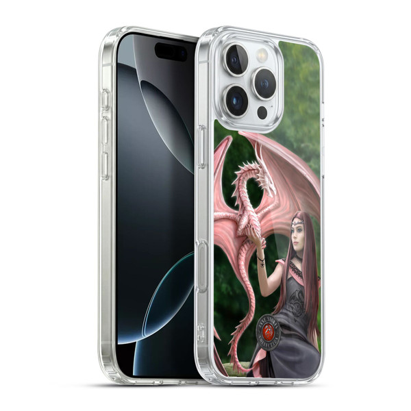Anne Stokes Dragon Friendship Elegant Soft Gel Case for Apple iPhone 16 Pro Max & MagSafe