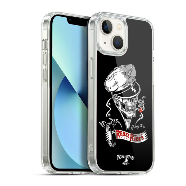 Alchemy Gothic Skull Rebel Rider Soft Gel Case for Apple iPhone 13