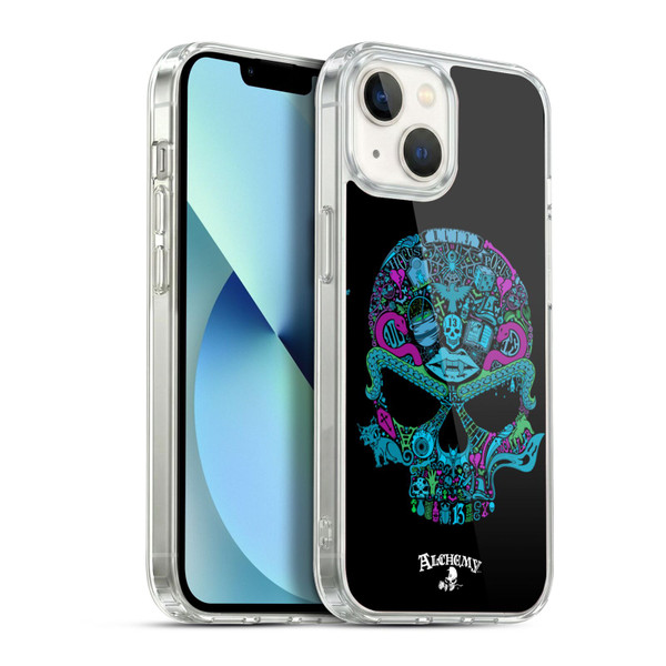 Alchemy Gothic Skull Toil N Trouble Soft Gel Case for Apple iPhone 13