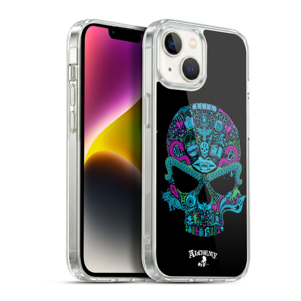 Alchemy Gothic Skull Toil N Trouble Soft Gel Case for Apple iPhone 14