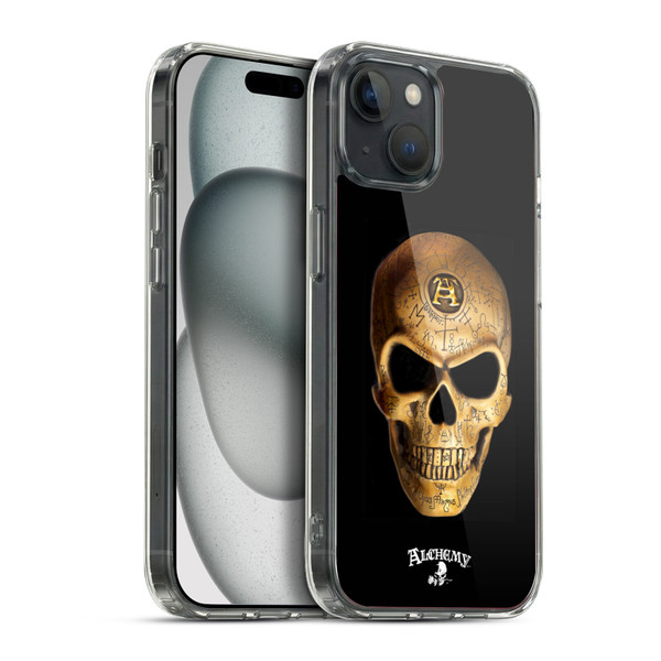 Alchemy Gothic Skull Omega Soft Gel Case for Apple iPhone 15 Plus & MagSafe