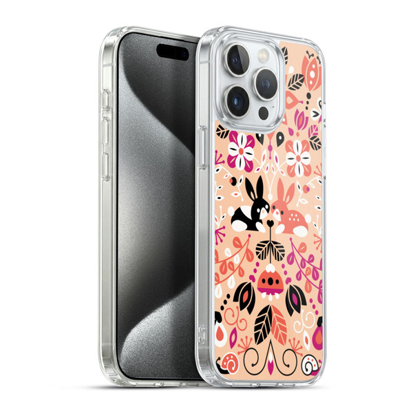 Cat Coquillette Animals Bunny Lovers Soft Gel Case for Apple iPhone 15 Pro Max & MagSafe
