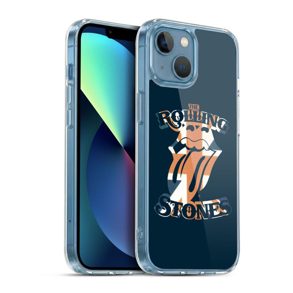 The Rolling Stones Graphics Union Jack Tongue Soft Gel Case for Apple iPhone 13 Mini & MagSafe