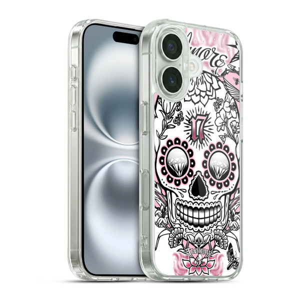 Alchemy Gothic Skull Amore Soft Gel Case for Apple iPhone 16 & MagSafe