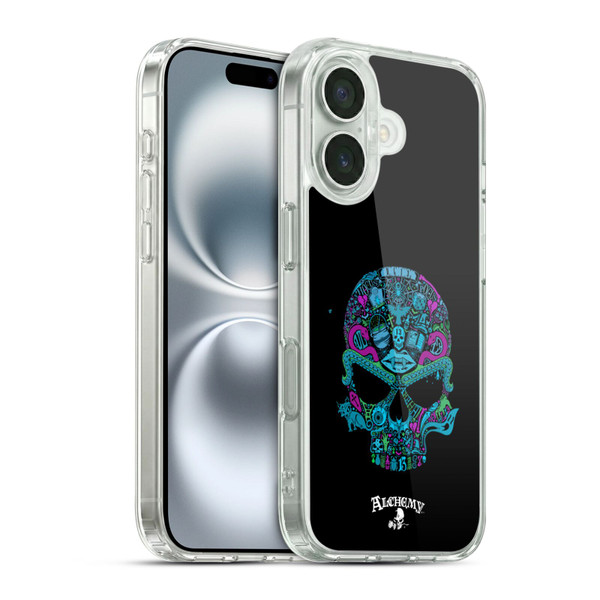 Alchemy Gothic Skull Toil N Trouble Soft Gel Case for Apple iPhone 16 & MagSafe