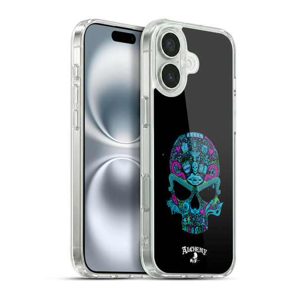 Alchemy Gothic Skull Toil N Trouble Soft Gel Case for Apple iPhone 16 Plus & MagSafe