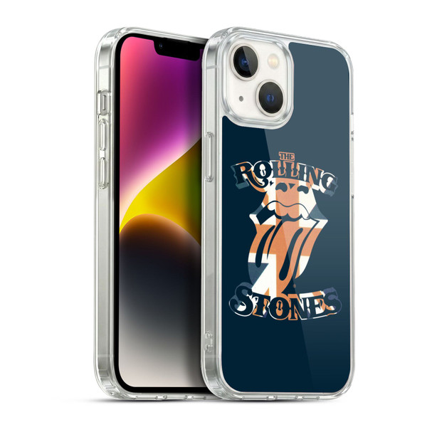 The Rolling Stones Graphics Union Jack Tongue Soft Gel Case for Apple iPhone 14