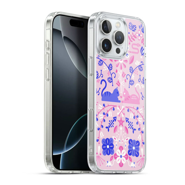 Cat Coquillette Animals Kittens Symmetry Soft Gel Case for Apple iPhone 16 Pro Max & MagSafe