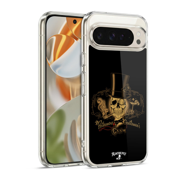 Alchemy Gothic Skull Gentlemens Club Soft Gel Case for Google Pixel 9 / Pixel 9 Pro