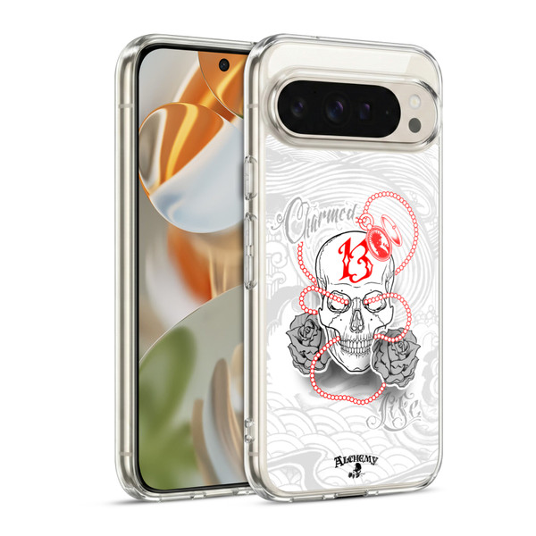 Alchemy Gothic Skull Charmed Life Locket Soft Gel Case for Google Pixel 9 / Pixel 9 Pro