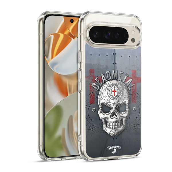 Alchemy Gothic Skull Dead Metal Soft Gel Case for Google Pixel 9 / Pixel 9 Pro