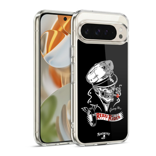 Alchemy Gothic Skull Rebel Rider Soft Gel Case for Google Pixel 9 / Pixel 9 Pro
