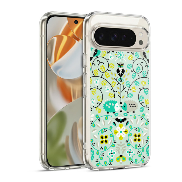 Cat Coquillette Animals Hedgehogs Symmetry Soft Gel Case for Google Pixel 9 / Pixel 9 Pro